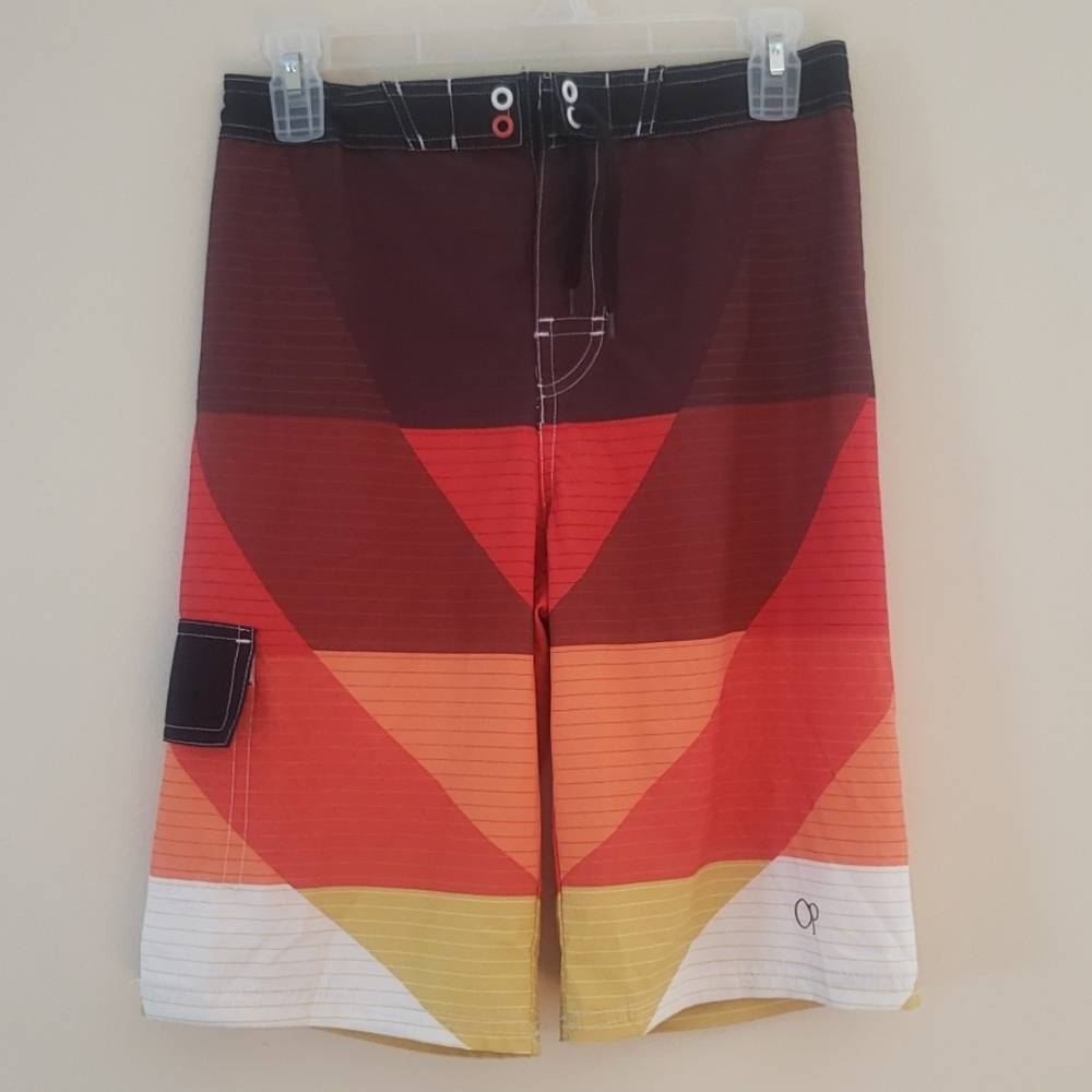 Boys OP Brand XL 14/16 Swim Cargo Trunk Shorts